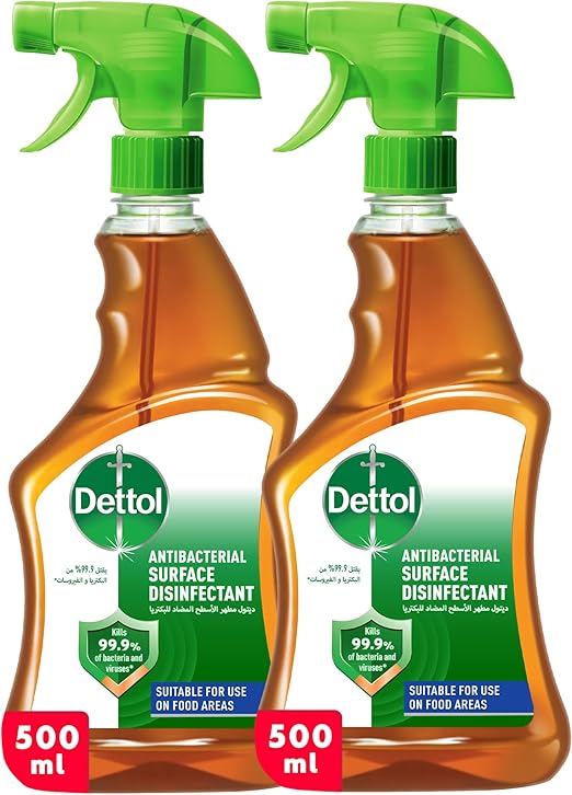 Dettol Surface Disinfectant Spray, 500ml x 2